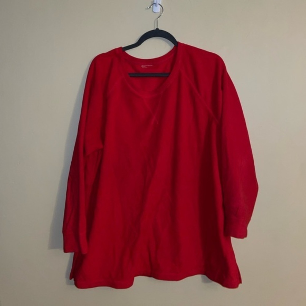 Women Oversize Fleece Long Sleeve Sweater Size XL